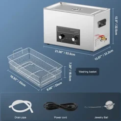 Ultrasonisk Renser-Duoku-30 L-Sonik Kavitation Maskine 360W med Opvarmning, Tidsindstilling og Kurv