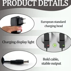 26V 500mA Oplader kompatibel med Hoover H-Free 100/200/500/700/800 Støvsuger, Strømadapter kompatibel med Hoover HF122RH, HF122GPT, HF522NPW