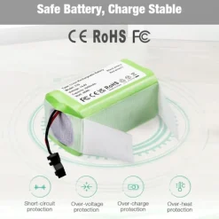 14.4v 2600mah Li-ion Genopladeligt Erstatningsbatteri Kompatibelt Med Ecovacs Deebot N79s,n79,dn622,eufy Robovac 11,11s)