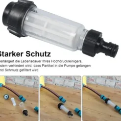 Vandfilter med indsats, 8 stk. til slangerenser med 3/4