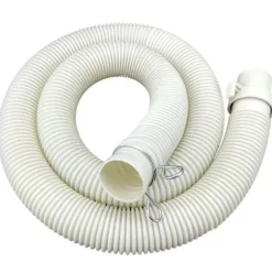 Vandslange til automatisk vaskemaskine Indre universelle fittings til bølgetromle - 1,2m*31mm, Hvid, 1stk