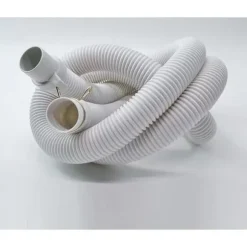 Vandslange til automatisk vaskemaskine Indre universelle fittings til bølgetromle - 1,2m*31mm, Hvid, 1stk
