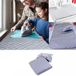 Vaskemaskine Tørretumbler Cover Board Varmebestandigt tæppe gray big