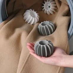 Vaskeri Bold Genanvendelig Silikone Tøj Hår Rengøring Værktøjer Kæledyr Hår Fjerner Vaskemaskine Kat Hår Catcher Vaskeri Bold 5PCS Grey