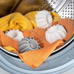 Vaskeri Bold Genanvendelig Silikone Tøj Hår Rengøring Værktøjer Kæledyr Hår Fjerner Vaskemaskine Kat Hår Catcher Vaskeri Bold 5PCS Grey