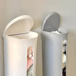 Væghængende affaldspose Opbevaringsboks Køkken Plastposeholder Blue