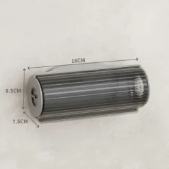 Vægmonteret affaldspose dispenser plastikposer indkøbspose beholder Light Gray