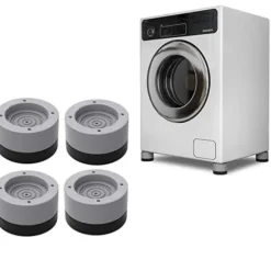 Vibrationsdæmper til vaskemaskine/tørretumbler - Grå 3,8 cm