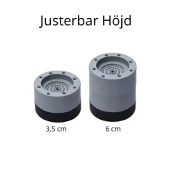Vibrationsdæmpere til vaskemaskine/tørretumbler - Grå