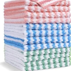 Vicloon Mikrofiber Rengøringsklude, 6 Stk. Superabsorberende Mikrofiberklud, Genanvendelige Mikrofiberhåndklæder, Multifunktionelle Rengøringshåndklæder til [YJD] L-12pcs | Fyndiq