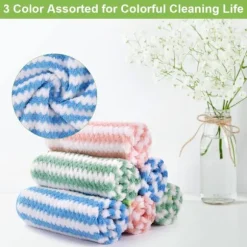 Vicloon Mikrofiber Rengøringsklude, 6 Stk. Superabsorberende Mikrofiberklud, Genanvendelige Mikrofiberhåndklæder, Multifunktionelle Rengøringshåndklæder til [YJD] L-12pcs | Fyndiq