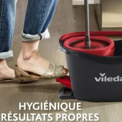 VILEDA EasyWring & Clean Broom Refill - Microfiber Vitt och rött