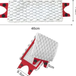 Vileda Moppe Refill Pakke med 2 Vileda 2-i-1 Moppeklude Mikrofiberklud for Overlegen Absorption Blød til