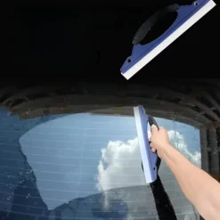 Vinduesaftrækker - Vinduesrensningsudstyr - Vinduesaftrækker - Bilvinduesaftrækker - Anti-ridse - Ergonomisk håndtag - 30 x 9 cm - Plast og Silic