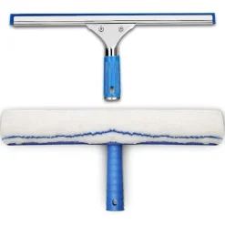 Vinduesrensesæt med skraber og mikrofiberklud 35 cm aquablade