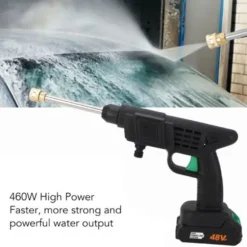 460W Højtryksrenser, Bærbar Højtryksvandpistol, Bilvaskepistol, Vandhanetilslutning