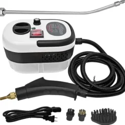 2500W Håndholdt Damprenser – Trykdamprenser med 3 Børstehoveder, 6 Niveauer, 1000 ml Vandtank