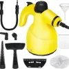 1000W Håndholdt damprenser med 9 tilbehørsdele til fjernelse af pletter, fedt, autostole, vinduer, sofa, 350 ml tank{hw}