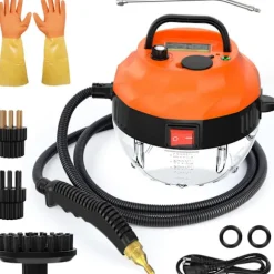 2500W håndholdt damprenser til rengøring, 1000ML højtryks damprenser til møbler, dybderens gulvtæpper, fliser, linoleum, arbejde