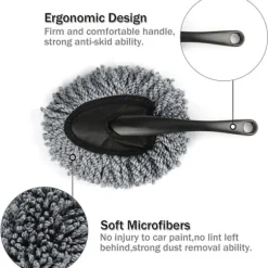 WABJTAM 2-pak Mini Mikrofiber Bil Dashboard Støvning Børste, Multifunktionel Bil Rengøringsbørste, Bil Interiør Eksteriør Tilbehør, Bil Rengøring og Vask | Fyndiq
