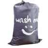 Wash Me Vasketøj 2-pak, 28x40" (ca. 71,1x101,6 cm) Ripstop Stor Beskidt Tøj Organizer, Maskinvaskbar, Heavy Duty Vasketøjskurv Liner, til College Studerende, Himmelblå og Grå | Fyndiq