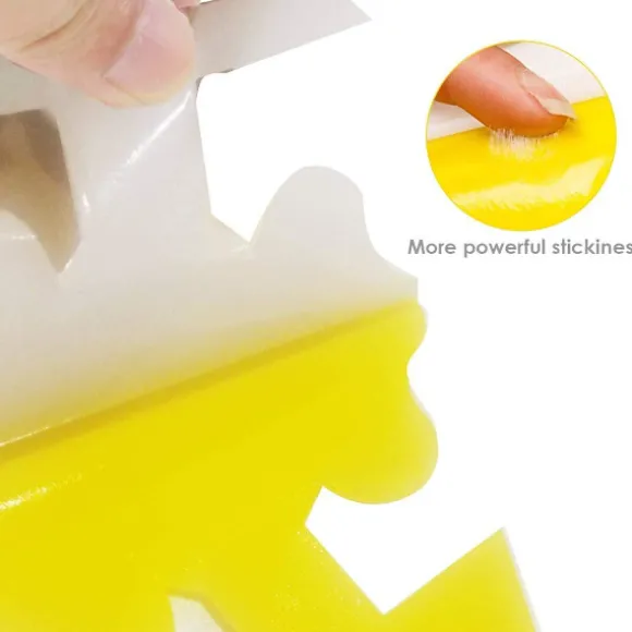 20X Fluefanger Klistermærkefælde Insektfælde Yellow one size