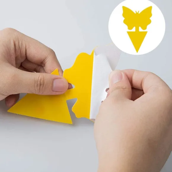 20X Fluefanger Klistermærkefælde Insektfælde Yellow one size