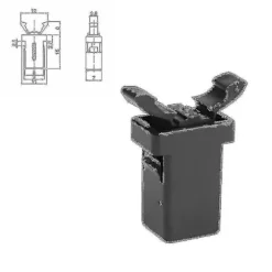 2x Kompatibel med Brabantia erstatningslås - Kompatibel Touch Lid Bin Clip Lås - Reservedels reparations låseclips - Låselås affaldsspand HQO