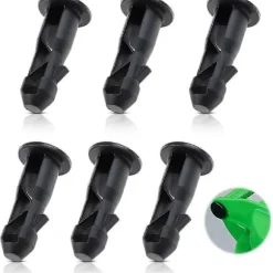 3x Kraftige Hængselstifter til Skraldespand med Hjul 67x31mm Holdbar Sort Plastik til 240L Affaldsspande