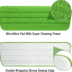 (40x14cm) Udskiftning Rengøringsbetræk, 3PCS Mikrofiber Kost Mops Re