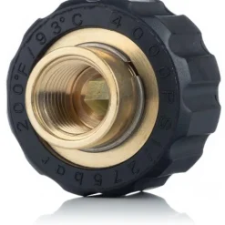 Adapter M22 til 1/4" til Højtryksrenser – til Tilslutning af Tilbehør | Indvendig Gevind M22X1,5 og 1/4" | Kompatibel med Kärcher HD HDS